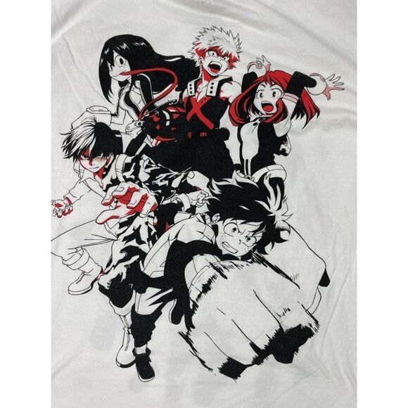 My Hero Academia T-shirt Men Large Short Sleeve Graphic Characters Anime - Picture 4 of 6